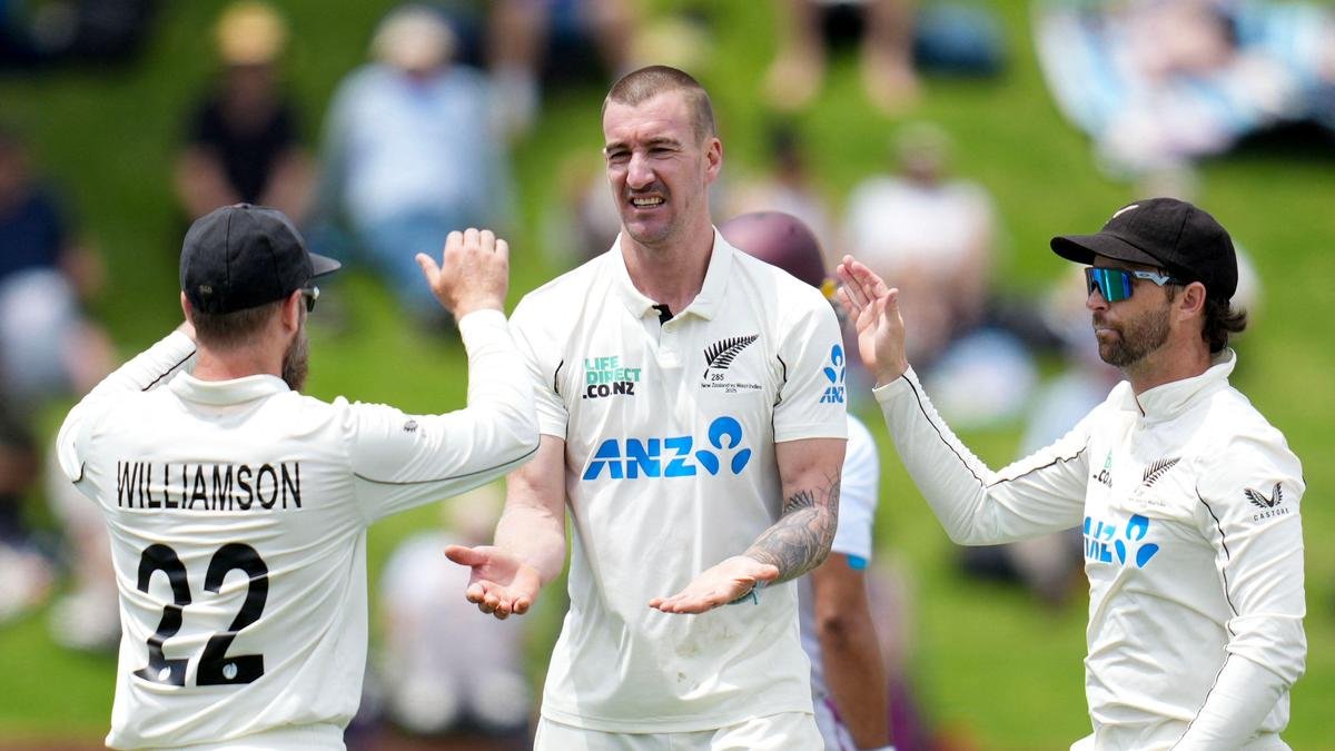 NZ Stumbles with Tickner's Exit; WI Fold for 205 in Thrilling 2nd Test Battle